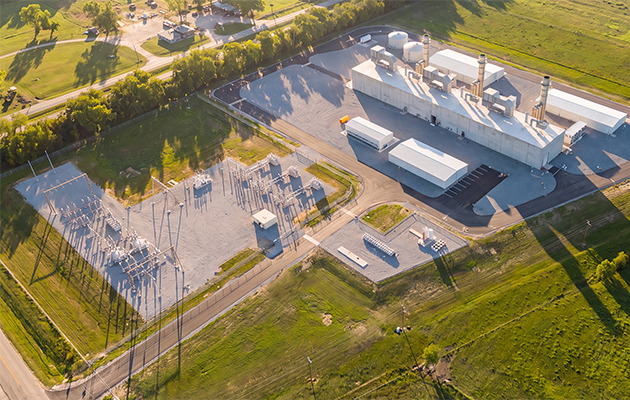 Ariel view of Aberdeen III Natural Gas Plant